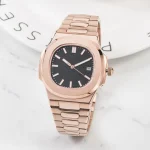 Rose Gold + Black Dial